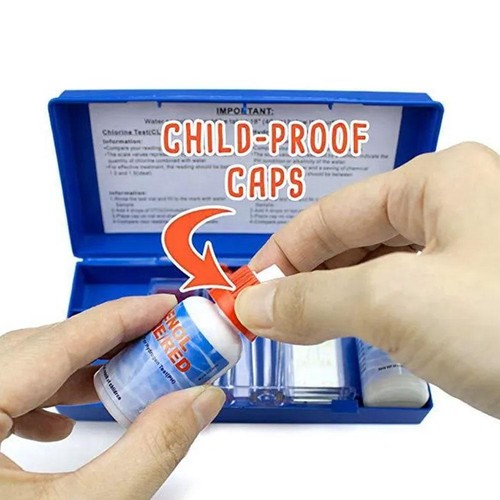 Swimming Pool Spa Test Kit Water-Quality For PH Bromine Chlorine Pool Tester HOT - Afbeelding 9 van 10