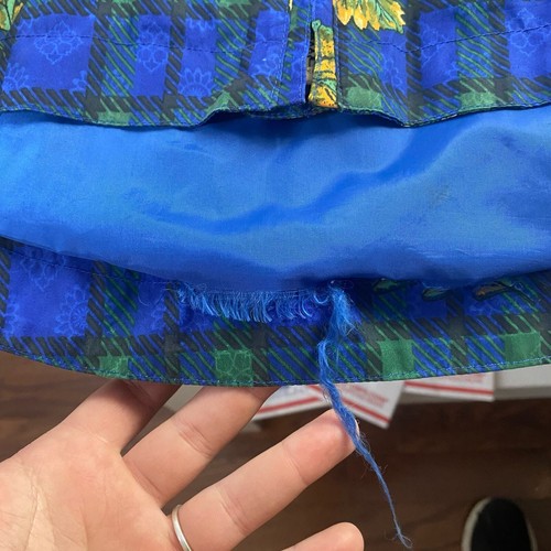 Vintage Sunice Jacket Women’s Size Medium Golf Windbreaker Blue Plaid 80’s - Picture 8 of 8
