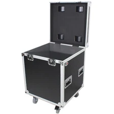 ProX XS-UTL4 Utility Flight Case w/ Black Laminate 4" Casters w/ Caster Dishes