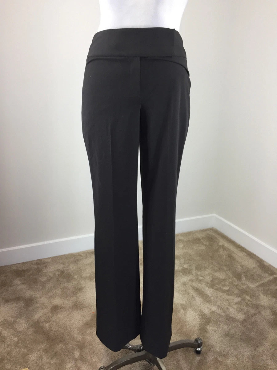 Elie Tahari 2 Xs Dark brown dress Pants Trouser Euc Work Cocktail Classic