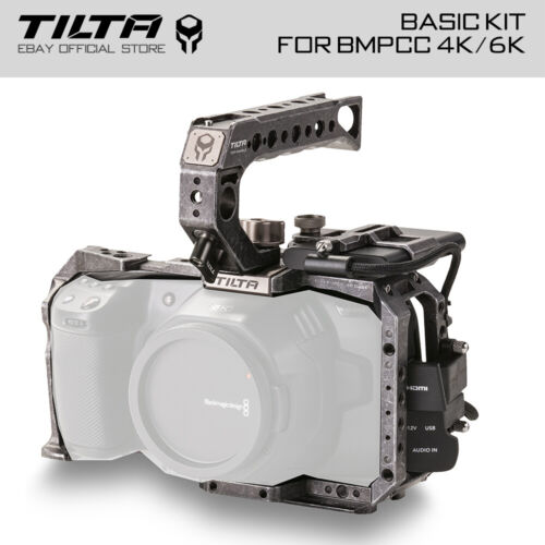 Kit de base cage d'appareil photo complète Tilta pour Blackmagic BMPCC 4K/6K TA-T01-B/TA-T01-B-G - Photo 1/12