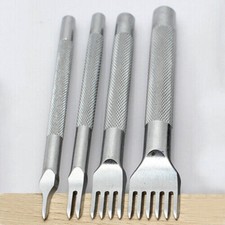 1x Leather Craft DIY Pricking Iron Diamond Stitching Chisel Hole Punch Tool USA