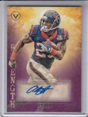 ARIAN FOSTER 2012 Topps Valor Centurion Autograph Strength #CAAF 15/50 Texans