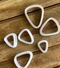 Candy Corn Shape Polymer Clay Cutters Available in Different Sizes