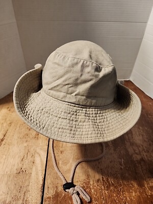 Newhattan 100% Cotton Boonie Bucket Men Safari Summer String Hat Cap S ...