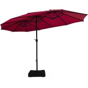 15 Ft Patio Umbrella Outdoor Umbrella With Crank Base 7461758792792 Ebay