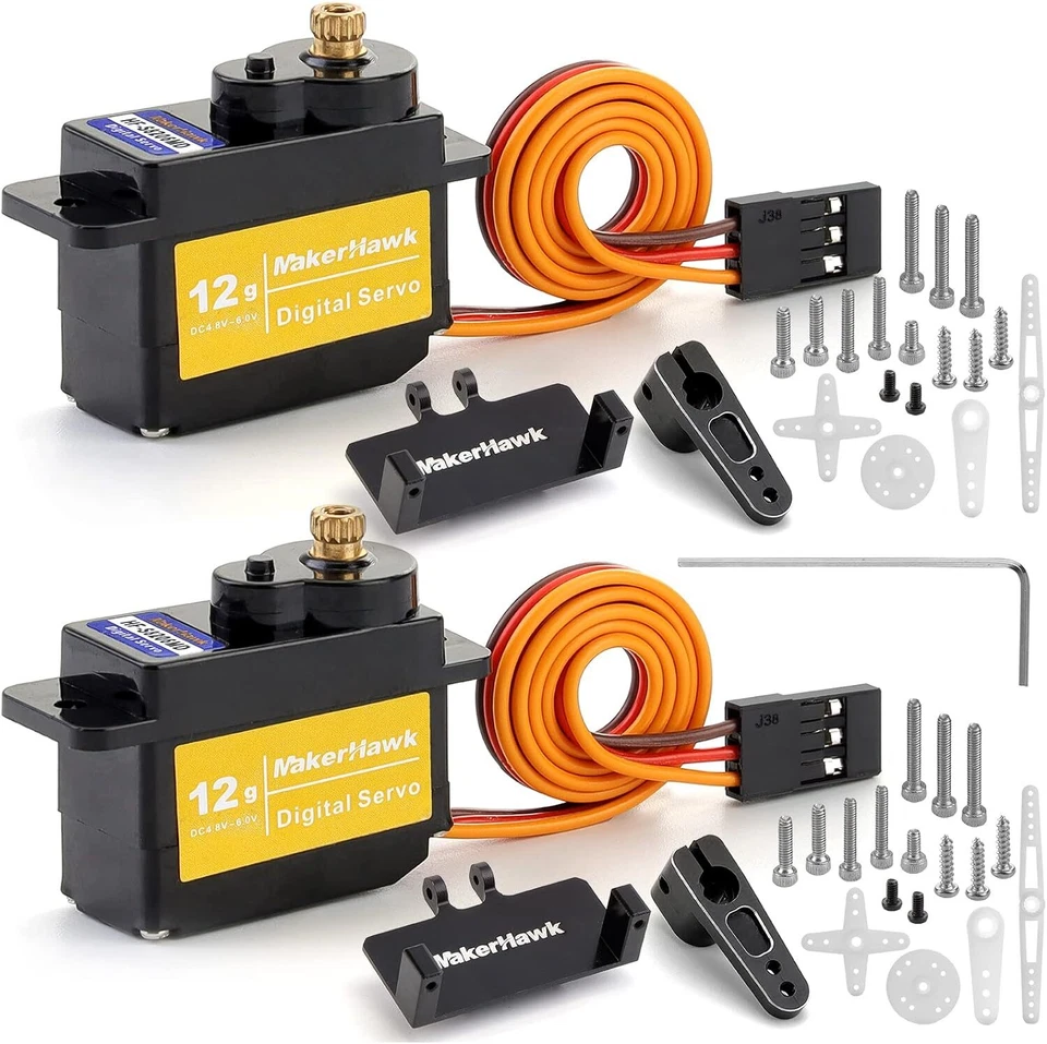 Mini Digital Servo High Torque - Waterproof Metal Gear Servo 12g 4.8V~6.0V USA - Image 2 of 4