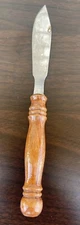 Vintage ~Old Homestead Flatware~Butter Knife Stainless With Wooden Handle 7”