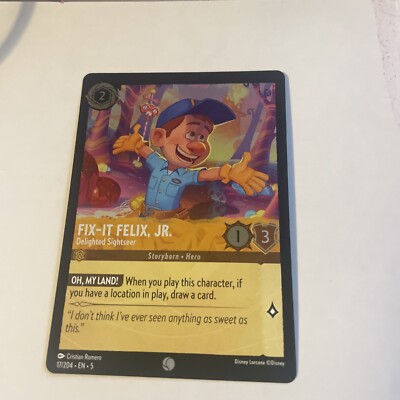 Fix-It Felix, Jr. - Delighted Sightseer | Disney Lorcana | 17/204  FOIL