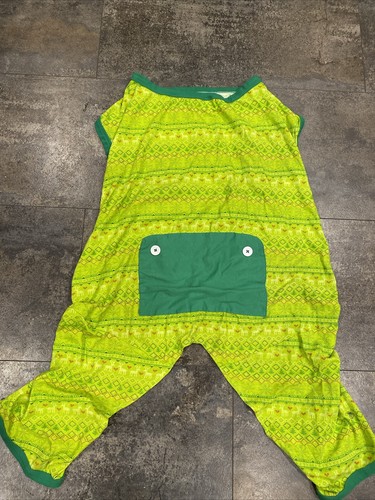 XL dog pajamas Christmas dog pajamas w/ Faux drop seat