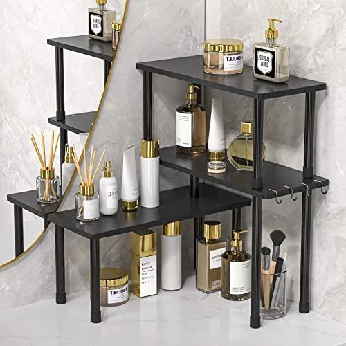 Kitchen Countertop Organizer Corner Shelf, 3 Tier Bathroom Counter