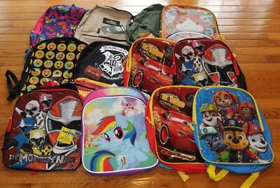 Lot 12 Trailmaker AI Backpacks School Bag Cars My Little Pony Paw Patrol Potter+