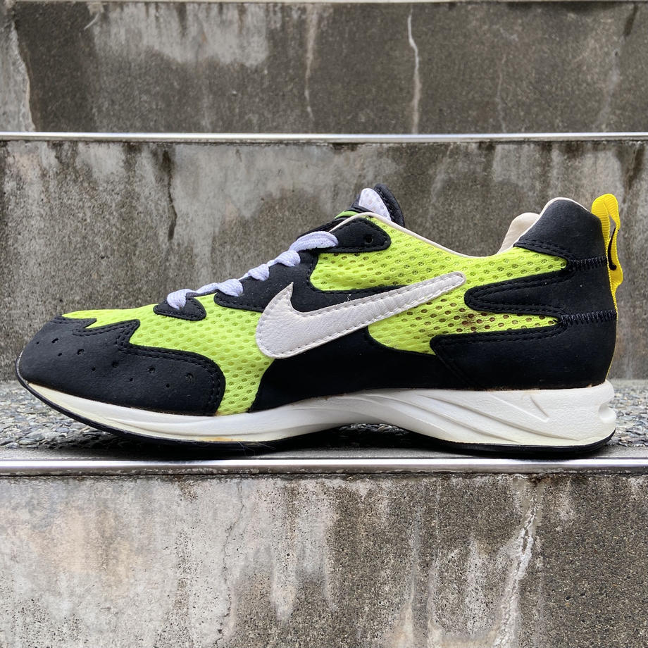 Deadstock Vintage 1995 Nike Air Streak Ekiden Neon Yel Wht-Blk