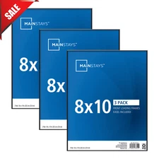 8X 10 Document Front Loading Format Picture Frames Wall Decor Black Set of 3
