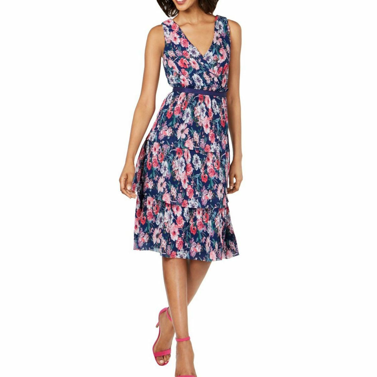 juliet dunn dress Blue Loose Mini Dress with Oversized Cutwork Juliet Dunn London