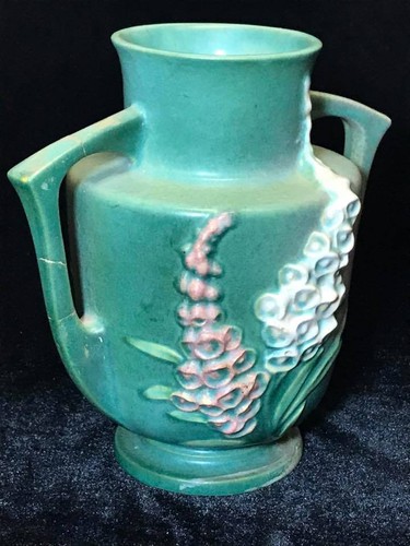 Roseville Pottery # 46-7 Foxglove Vase - Picture 3 of 11