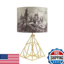 Idea Nuova Harry Potter Figural Table Lamp 16 Tall Gold Wire Base Printed