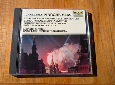 Slatkin Tchaikovsky - Marche Slav - JAPAN Telarc-CD RAR!