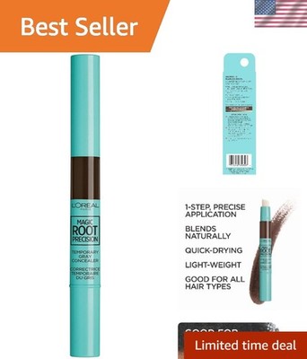 Quick and Easy Gray Concealer Brush - L Oreal Magic Root Precision, Dark Brown
