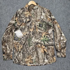 Realtree Mens Long Sleeve Hunting Guide Shirt Real Tree Edge Camo S Lightweight