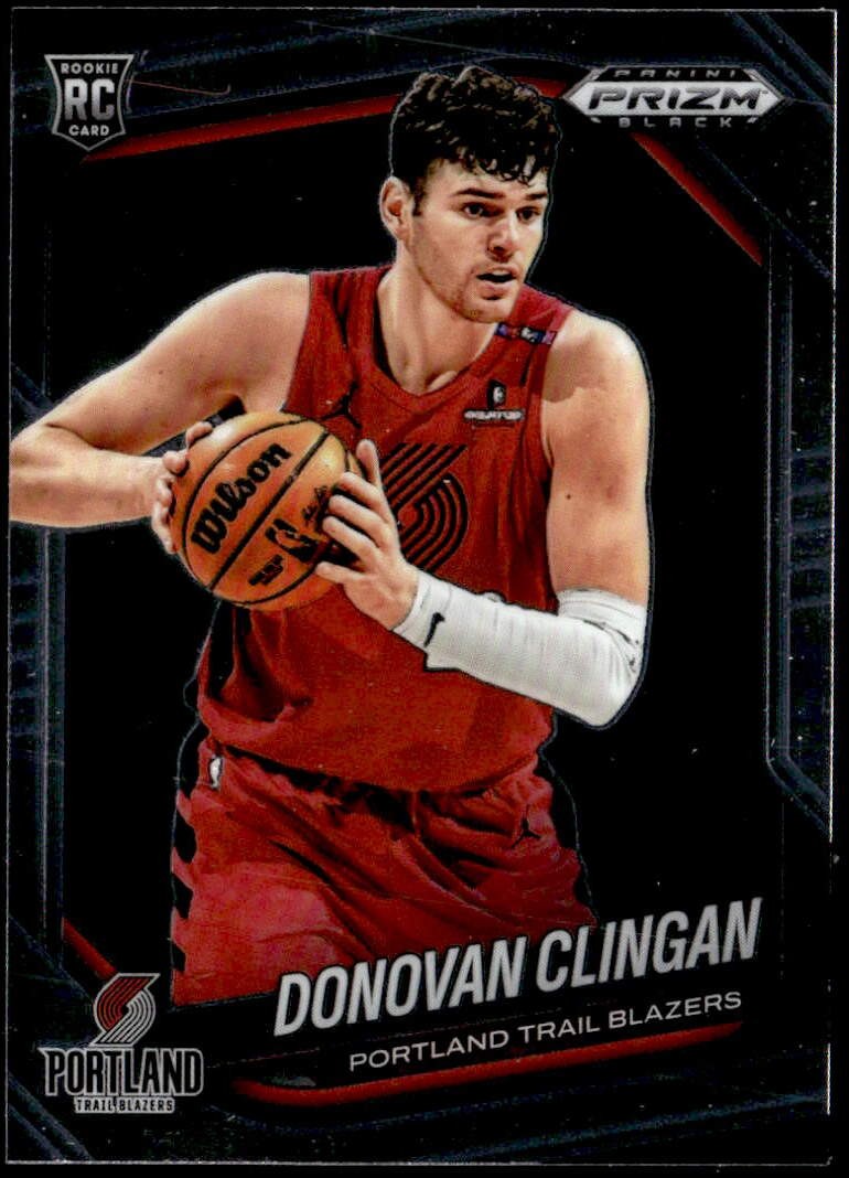 2024-25 Panini Prizm Black #131 Donovan Clingan Rookie E1