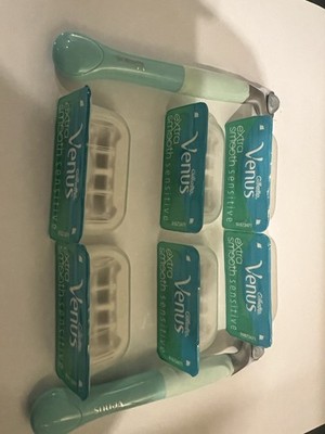 Gillette Venus Extra Smooth  Refill 5-Blade - 6 Cartridges+ 2 Heavy Duty Handles