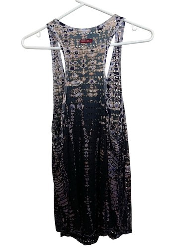 Hard Tail | Lila Racerbank perforiertes Tank Top großer Farbverlauf Boho Beachy - Bild 6 von 7