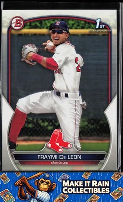 Fraymi De Leon 1st 2023 Bowman Prospects #BP-97 Boston Red Sox