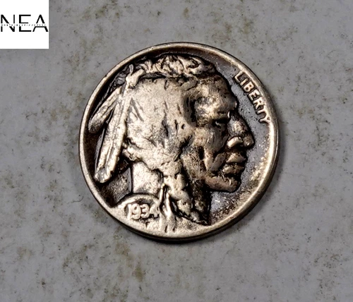 1934-D Buffalo Nickel ~ Very Fine VF ~ ZB812