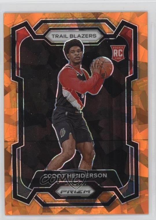 2023-24 Panini Prizm Orange Ice Prizm Scoot Henderson #141 Rookie RC 0g90