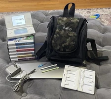 •Nintendo DS Lite White +7 Games 5 Marios Carrying Cases New Battery New Charger