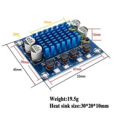 TPA3110 XH-A232 30W+30W 2.0 Channel Digital Stereo Audio Power Amplifier Boar=t=