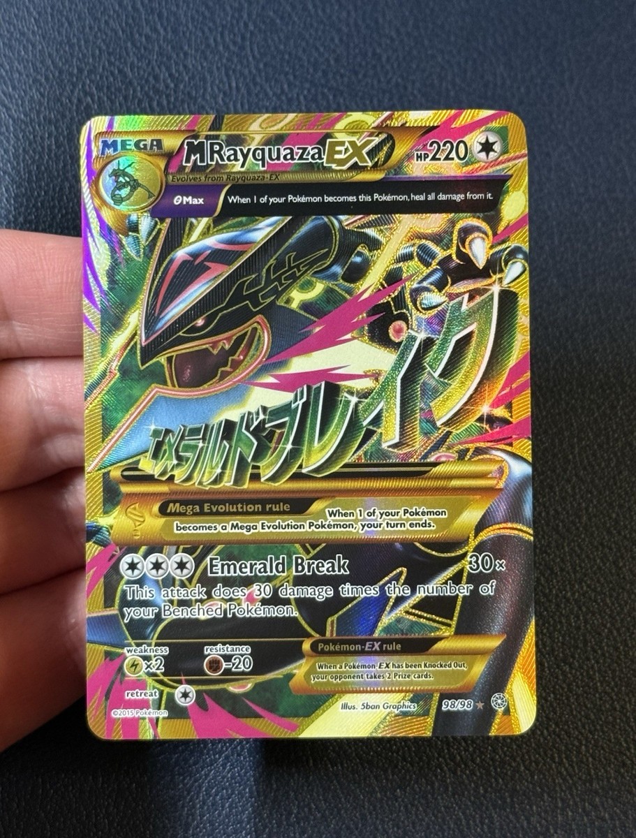 2015 Pokemon Shiny Mega Rayquaza EX Full Art 98/98 XY Ancient Origins NM | eBay 2015 Pokemon Shiny Mega Rayquaza EX Full Art 98/98 XY Ancient Origins NM | eBay