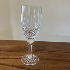 Waterford Castlemaine Crystal Water Goblet Marked Clear Faceted 7.5” Luxury
