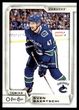2018-19 O-Pee-Chee #452 Sven Baertschi Vancouver Canucks Hockey Card