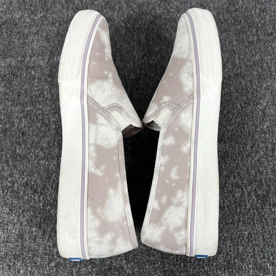 Zapatillas sin cordones Keds de doble piso tie dye para mujer 8,5 W de ancho malva Foto 4 de 4