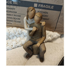 Willow Tree Couple Figurine Seated  Free Stan...