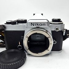 Nikon FE 35mm Film SLR Camera Body Only, Chrome, Refurbished  Tested
