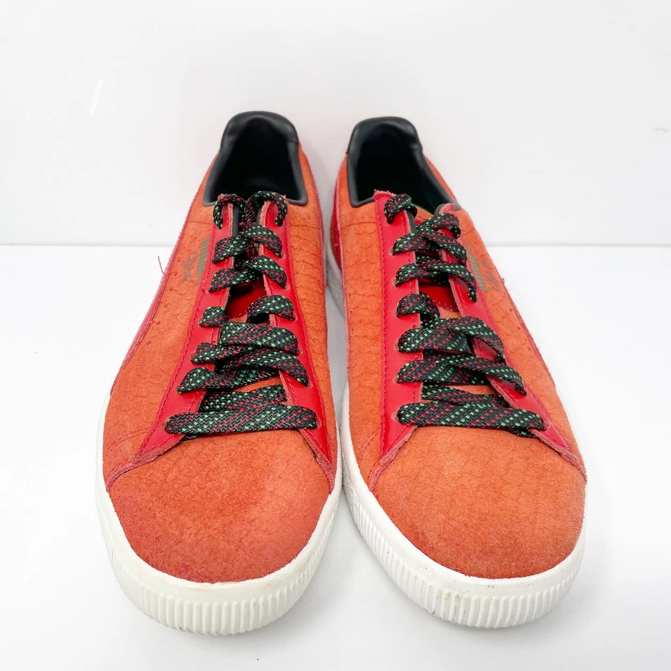 Puma Womens Clyde GCC 365589 02 Orange Casual Shoes Sneakers Size 7 - Image 3 of 4