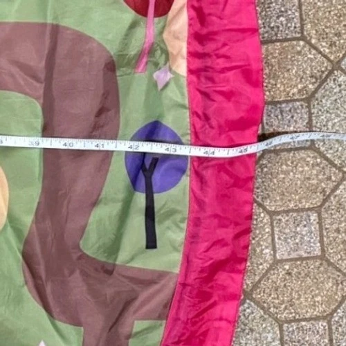 ToyTainer Play Mat Toy Storage Bag Princess Castle Pink Green Kids - Image 3 of 4