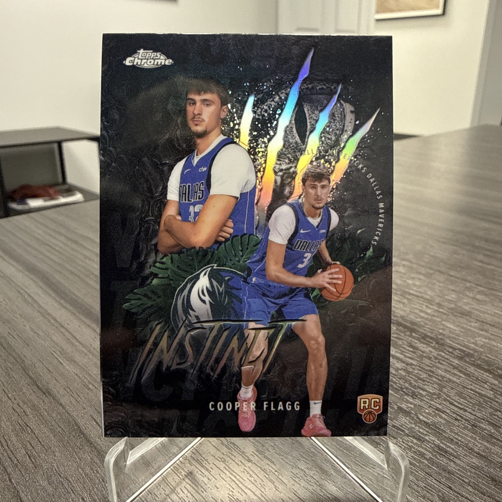 2025-26 Topps Chrome Cooper Flagg Instinct Refractor #INS-11 RC Mavs