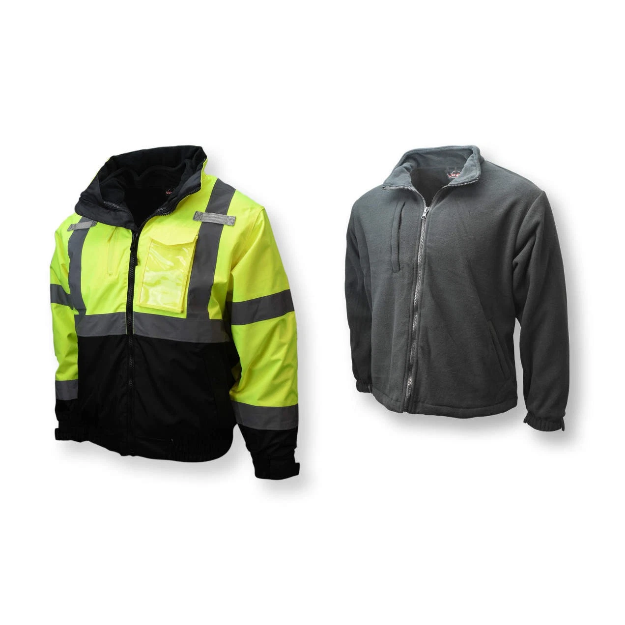 High Vis Deluxe Bomber Jacket w/Removable Fleece Jacket, Medium, Radians SJ210B image 3