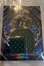 2023 Panini Obsidian - Unbreakable Memorabilia Jayden Reed #UM-JRE /199 (MEM,...