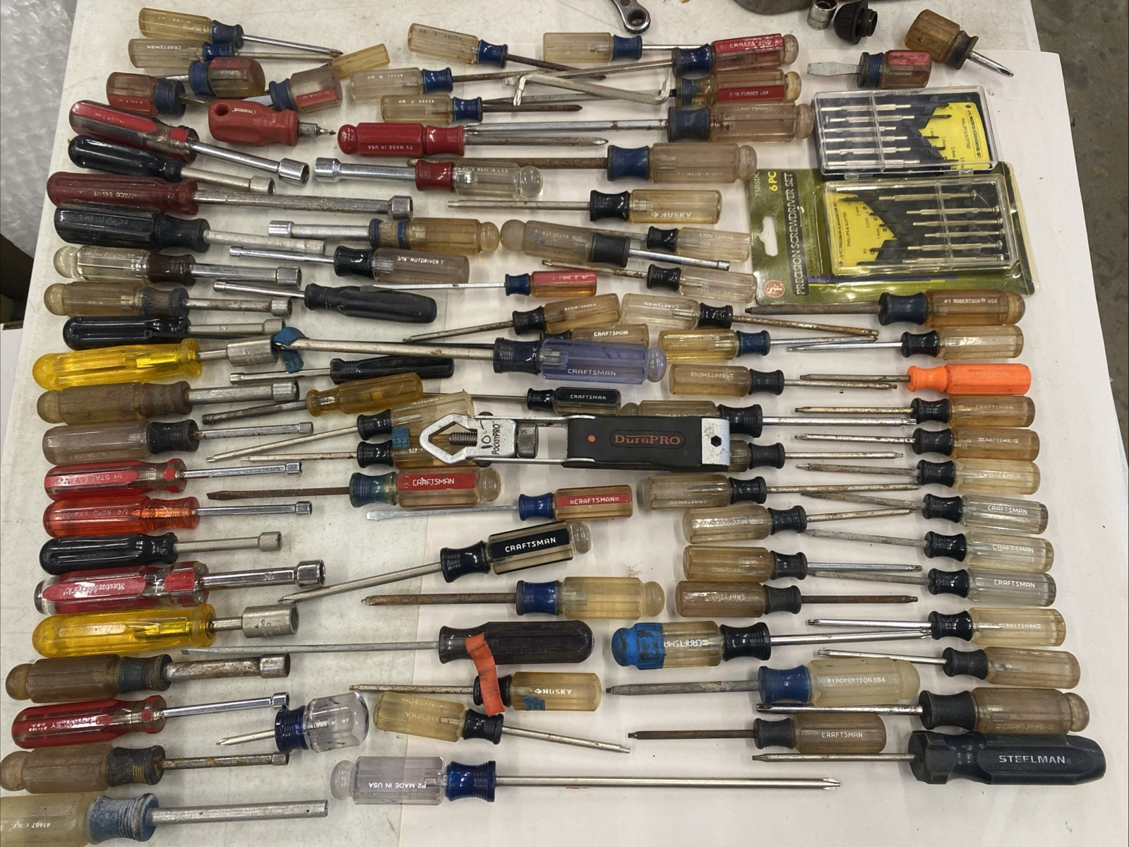 HUGE LOT Mostly USA Made Craftsman NUTDRIVERS, SCREWDRIVES, TORX etc READ, M0513
