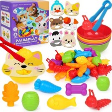 Counting Animals Color Sorting Toys Toddlers,Montessori Preschool Learning