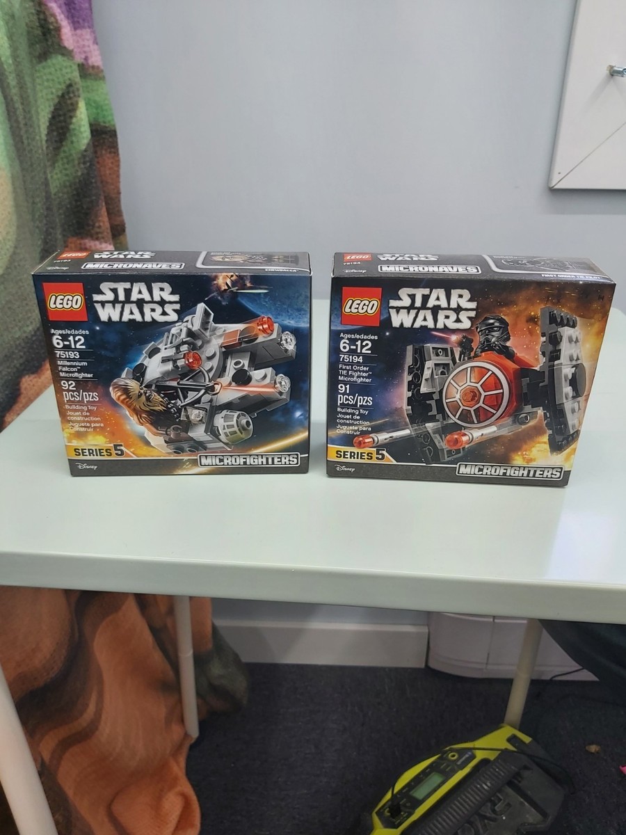 LEGO 75193 & 75194 Star Wars Millennium Falcon Tie Fighter