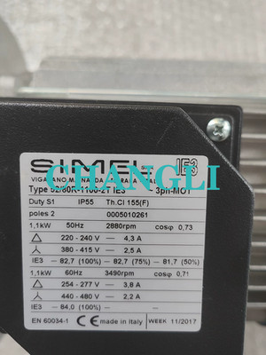 1PCS SIMEL 52/80R-1100-2T IE3 motor new via FedEx or DHL