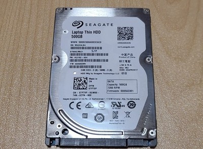 Seagate ST500LM021 500 GB 7200 RPM 2.5  SATA 6Gb/s Internal Laptop HDD