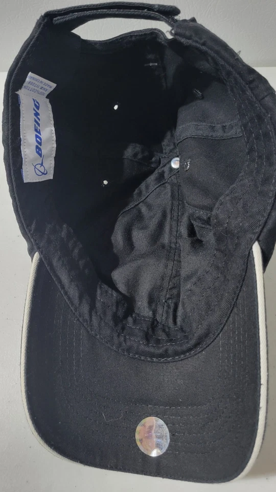 Boeing Company  Adjustable Hat Cap Airplane Aviation Black - Image 3 of 3