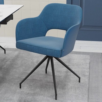 AKANTE Chicago blau drehbarer Esszimmerstuhl, 2er-Pack - 5790-3-I